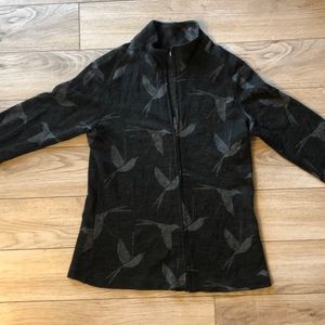 Ibex full-zip Marino wool sweater